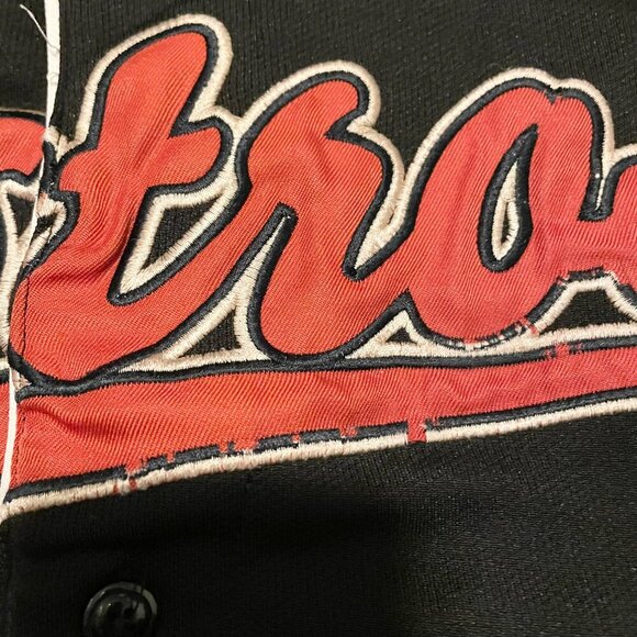 Vtg True Fan MLB Houston Astros Lance Berkman 17 Button Up Jersey Size XL - Picture 5 of 16